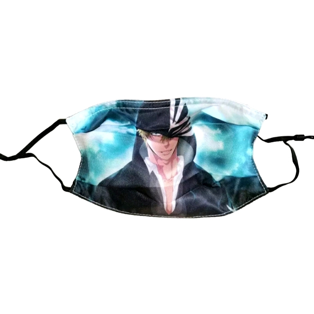NEW Anime Bleach Face Mask & 2 2.5PM Filters! Facewear Balaclava Bandana. Unisex